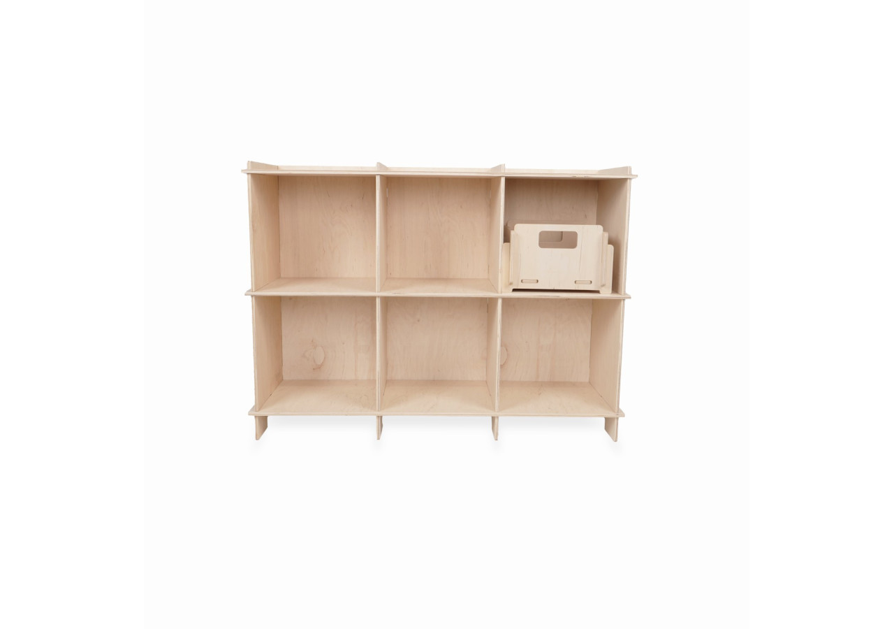 Buffet Easyclick Vienne - Naturel avec 6 grands compartiments - 60000062 - KidsDepot