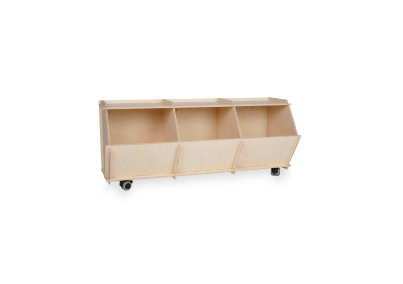 Boîte de rangement Easyclick Stockholm - Naturel sur roulettes - 60000059 - KidsDepot