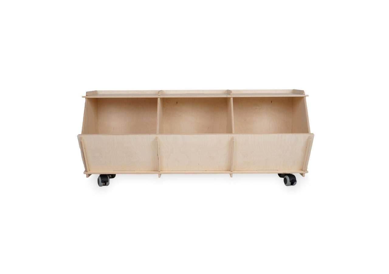 Boîte de rangement Easyclick Stockholm - Naturel sur roulettes - 60000059 - KidsDepot