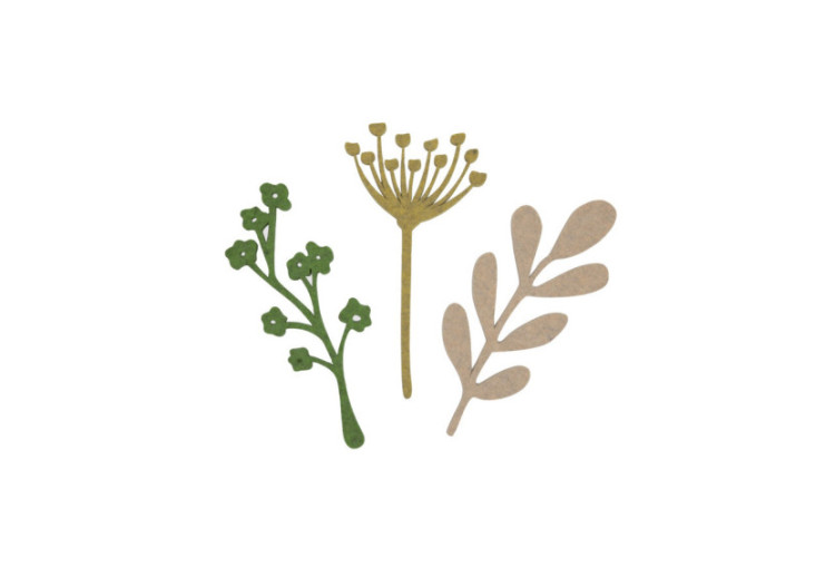 Set de 3 Fleurs Fleur - Décoration murale en PET - 60000056 - KidsDepot