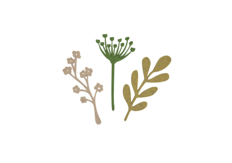 Set de 3 Fleurs Fleur - Décoration murale en PET - 60000056 - KidsDepot 2