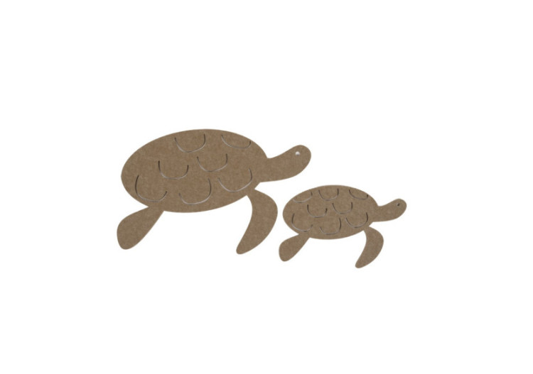 Set de 2 Décorations murales Schildpad Jonathan - Panneaux en PETpanel - 60000052 - KidsDepot
