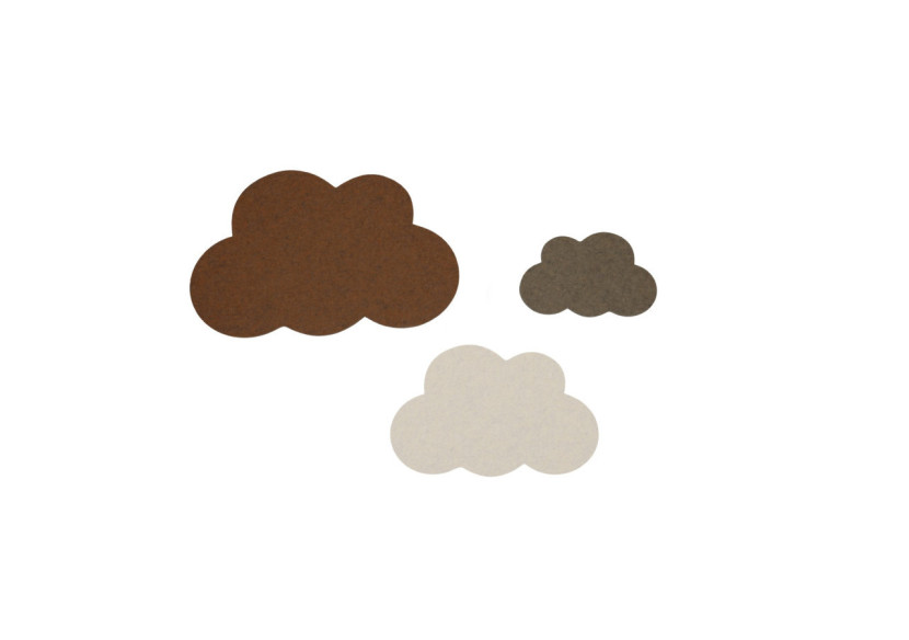 Set de 3 Nuages Beau - Décoration murale en PET - 60000049 - KidsDepot Set de 3 Nuages Beau - Décoration murale en PET - 60000049 - KidsDepot