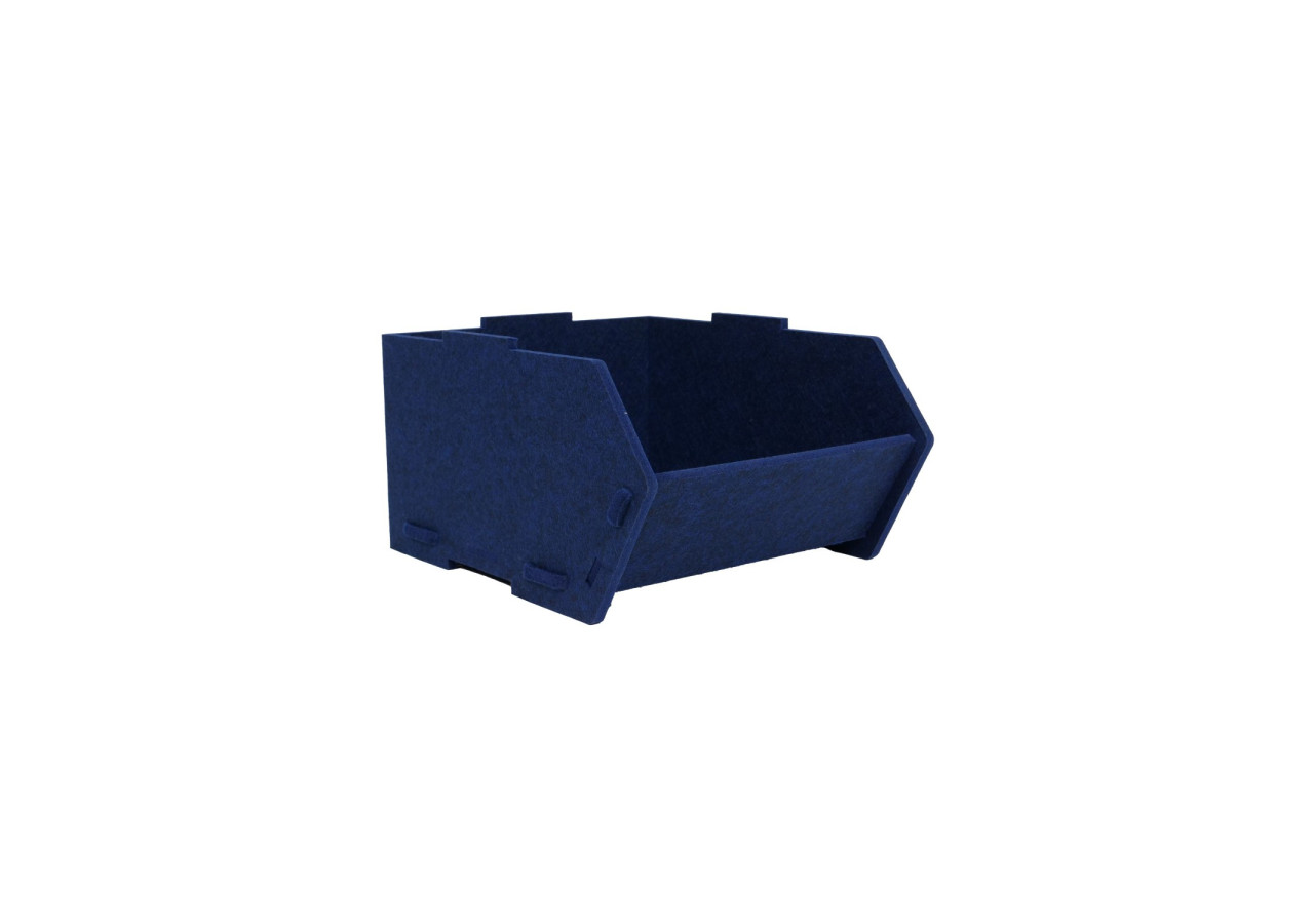 Panier de rangement Mason Midnight Blue - Empilable en PETpanel - 60000036 - KidsDepot