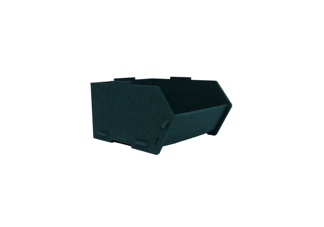Panier de rangement Mason Midnight Green - Empilable en PETpanel - 60000034 - KidsDepot