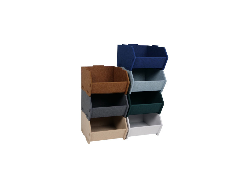 Boîte de rangement Mason Brown - Organisateur empilable en PETpanel - 60000030 - KidsDepot Boîte de rangement Mason Brown - Organisateur empilable en PETpanel - 60000030 - KidsDepot