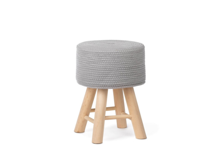 Tabouret Iggy - Gris, style et confort - 46000326 - KidsDepot