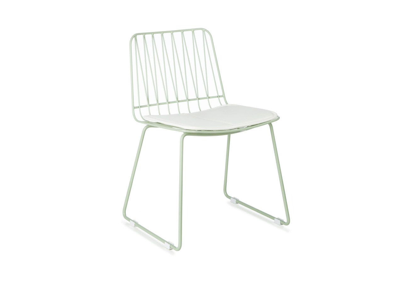 Chaises Hippy en métal seagreen - Set de 2 avec coussins - 46000232 - KidsDepot