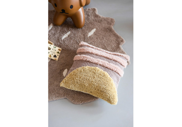 Coussin LIA - Coussin jaune et rose 40x40cm - 20030465 - KidsDepot 2