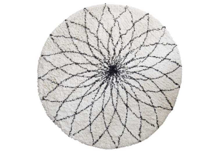 Tapis Flower Power - Motif floral 110 cm - 20030356 - KidsDepot