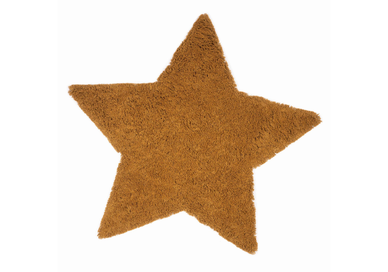 Tapis Isar - Forme étoile couleur ocre - 20030325 - KidsDepot