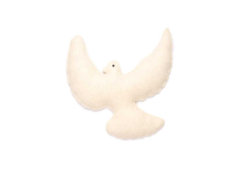 Oiseau en feutre Kikki - Couleur crème-blanc - 20011210 - KidsDepot Oiseau en feutre Kikki - Couleur crème-blanc - 20011210 - KidsDepot