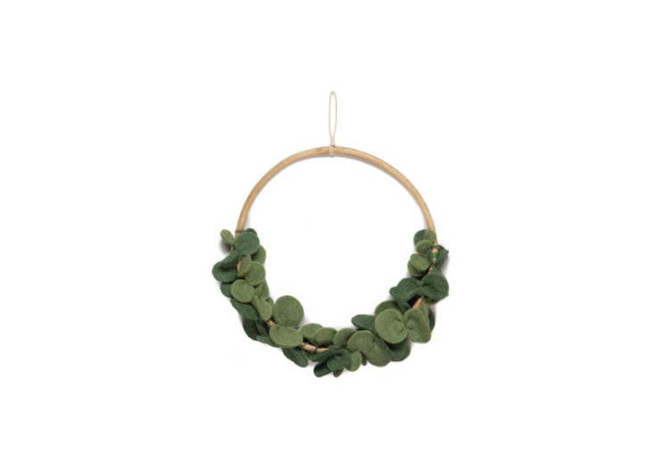 Hanger Flower Hoop Eucalyptus - Décoration murale verte - 20011100 - KidsDepot