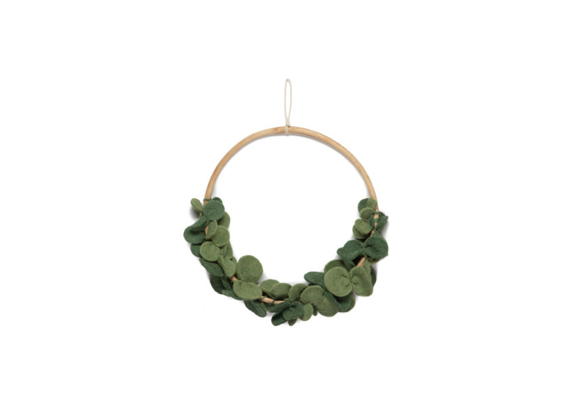 Hanger Flower Hoop Eucalyptus - Décoration murale verte - 20011100 - KidsDepot