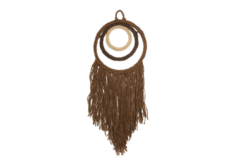 Moya - Murale en forme de capteur de rêves marron - 20011098 - KidsDepot Moya - Murale en forme de capteur de rêves marron - 20011098 - KidsDepot