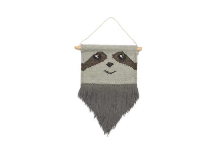 Sjef - Murale avec paresseux en coton - 20011090 - KidsDepot