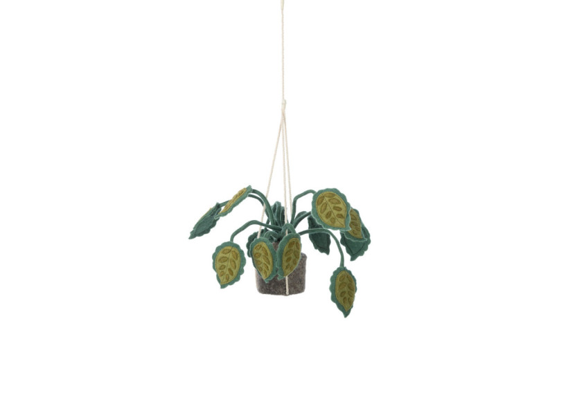 Plante suspendue en feutre - Grandes feuilles luxuriantes - 20010939 - KidsDepot Plante suspendue en feutre - Grandes feuilles luxuriantes - 20010939 - KidsDepot