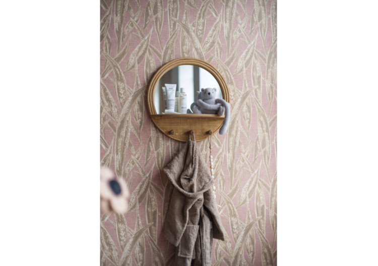 Étagère murale ronde en rotin - Maja, design unique - 20010689 - KidsDepot 2