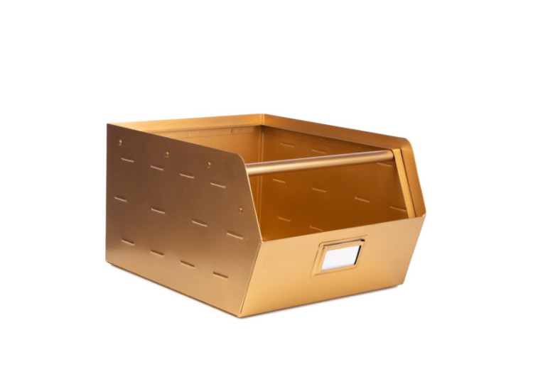 Bac Métallique Original - Doré, Empilable et Pratique - 20010419 - KidsDepot