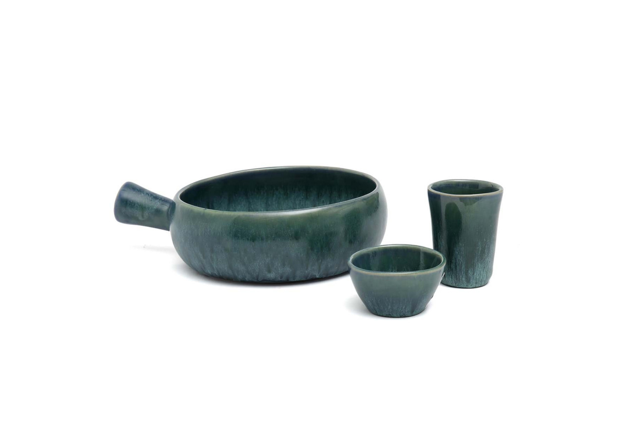 Casserole Aqua avec Poignée - Set de 4 - POCE087Bl-SET4 - Bazar Bizar