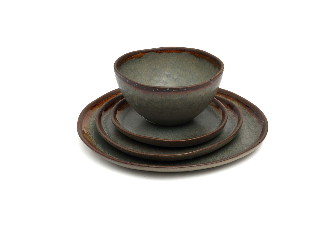 Assiette d'apéritif Céria - Style raffiné, set de 6 - POCE065Y-SET6 - Bazar Bizar