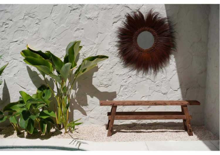 Banc Rustique Beauteous - Élégance Naturelle en Teck - JACI032N - Bazar Bizar 2