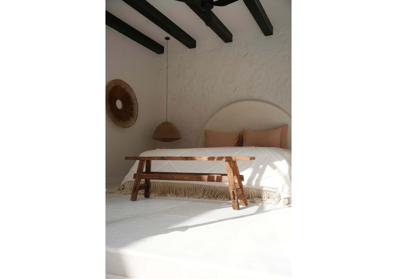 Banc Rustique Beauteous - Élégance Naturelle en Teck - JACI032N - Bazar Bizar