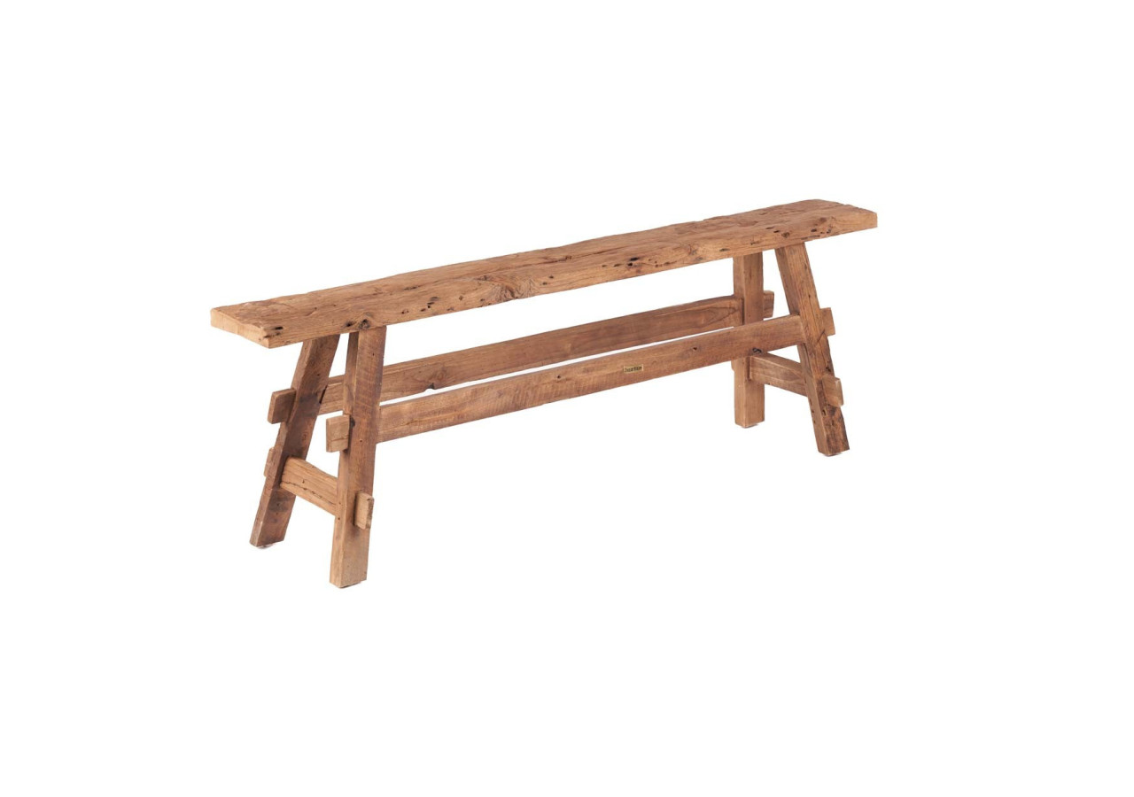 Banc Rustique Beauteous - Élégance Naturelle en Teck - JACI032N - Bazar Bizar