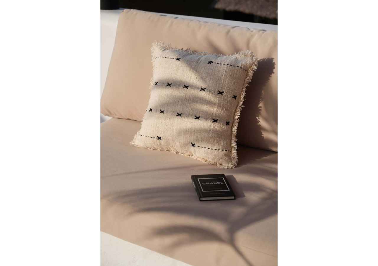 Housse de Coussin The French Kiss - Style Parisien Élégant - BARI011NB-50x50 - Bazar Bizar