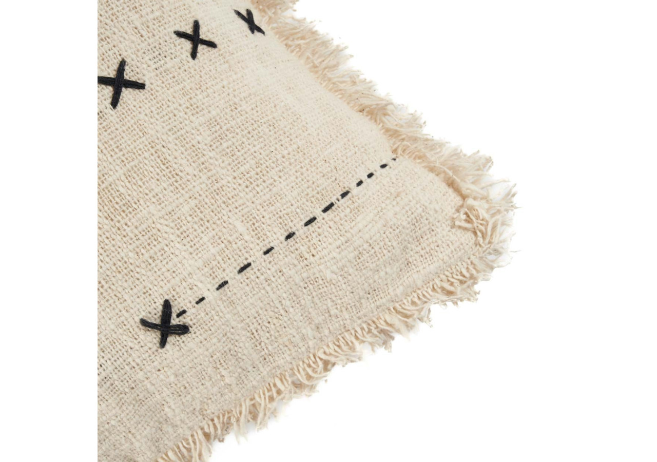 Housse de Coussin The French Kiss - Style Parisien Élégant - BARI011NB-50x50 - Bazar Bizar