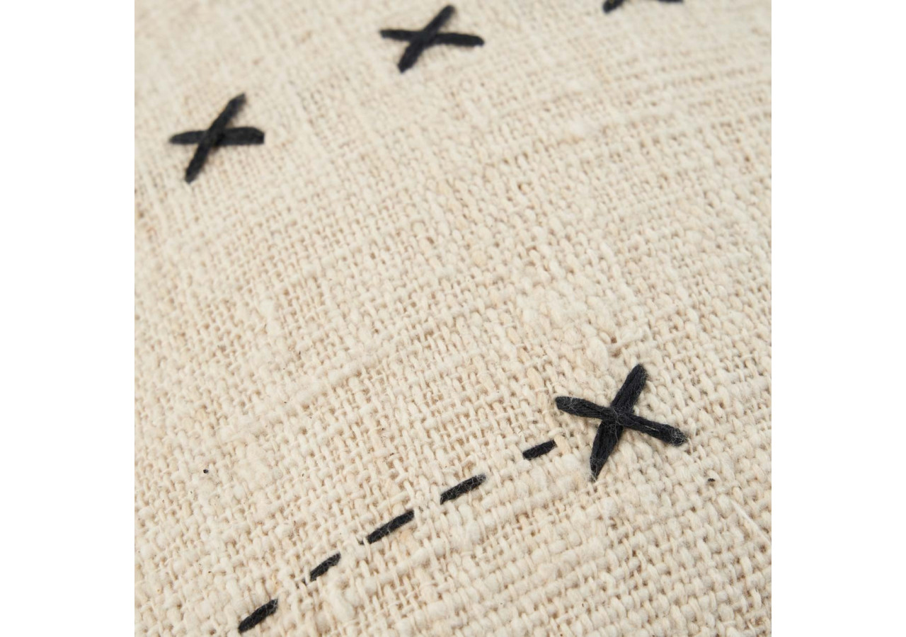 Housse de Coussin The French Kiss - Style Parisien Élégant - BARI011NB-50x50 - Bazar Bizar