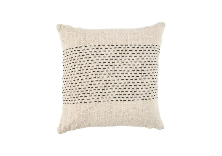 Housse de Coussin The Misty - Chic Naturel Noir - BARI002NB-50X50 - Bazar Bizar