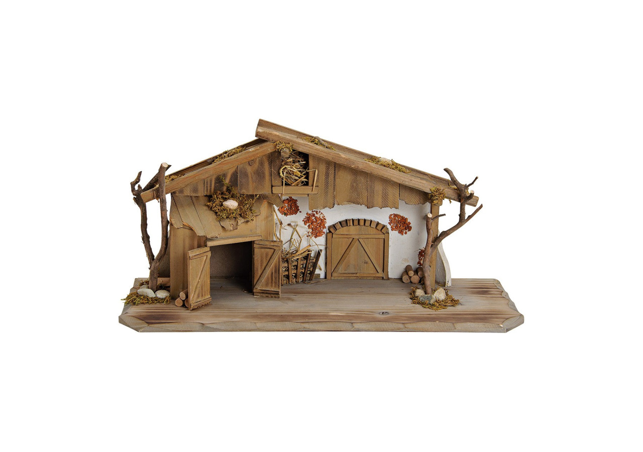 Maison de Crèche en Pin - 60 x 27 x 20 cm en MDF Naturel - 10055194 - WURM