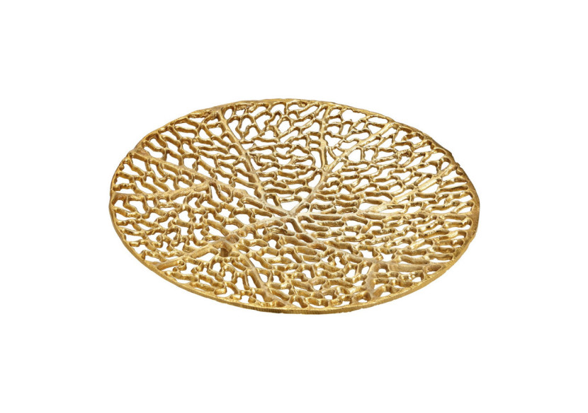 Bol en métal - Finition dorée 37x2x37cm - 10032019 - WURM