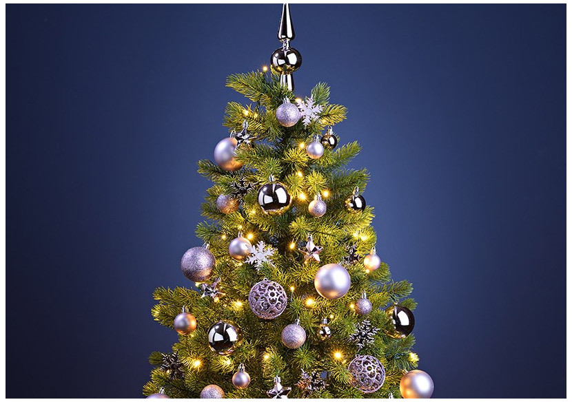 Boules de Noël en plastique - Set de 111, Violet 3/4/6 cm - 10031756 - WURM