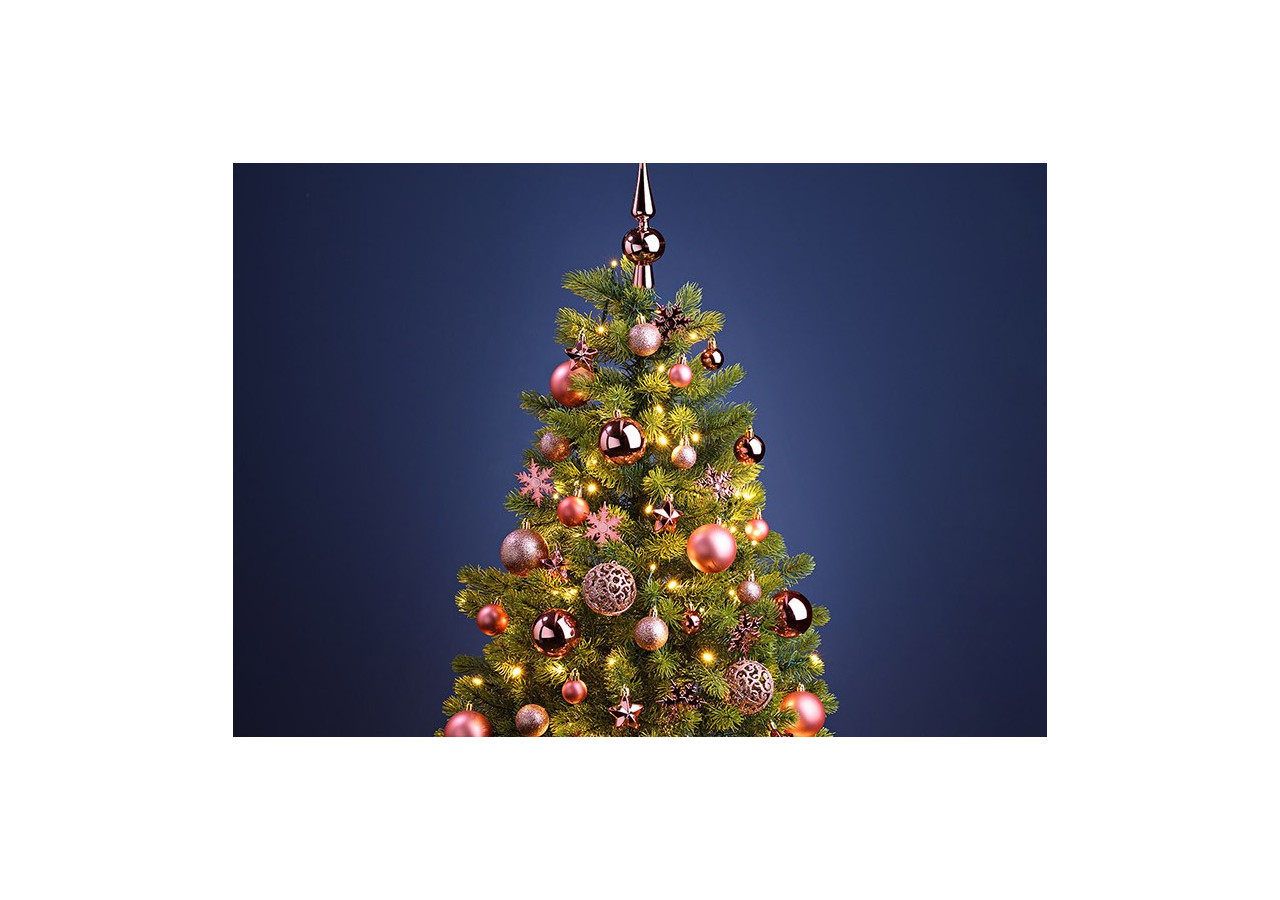 Boules de Noël en plastique - Set de 111, Rose/Pink 3/4/6 cm - 10031755 - WURM