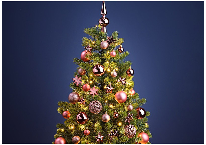 Boules de Noël en plastique - Set de 111, Rose/Pink 3/4/6 cm - 10031755 - WURM