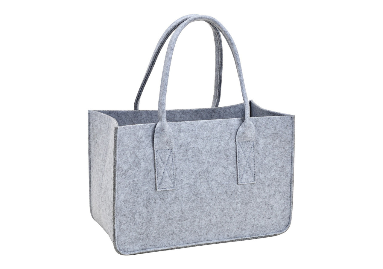 Sac en feutre gris clair - Dimensions 38x25x19 cm - 10031739 - WURM