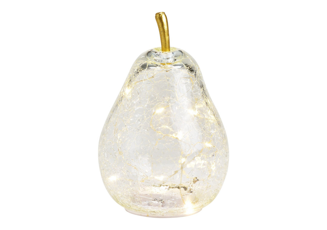 Ampoule en verre transparent avec 10 LED et minuterie - Dimensions 11x16x11cm - 10031720 - WURM