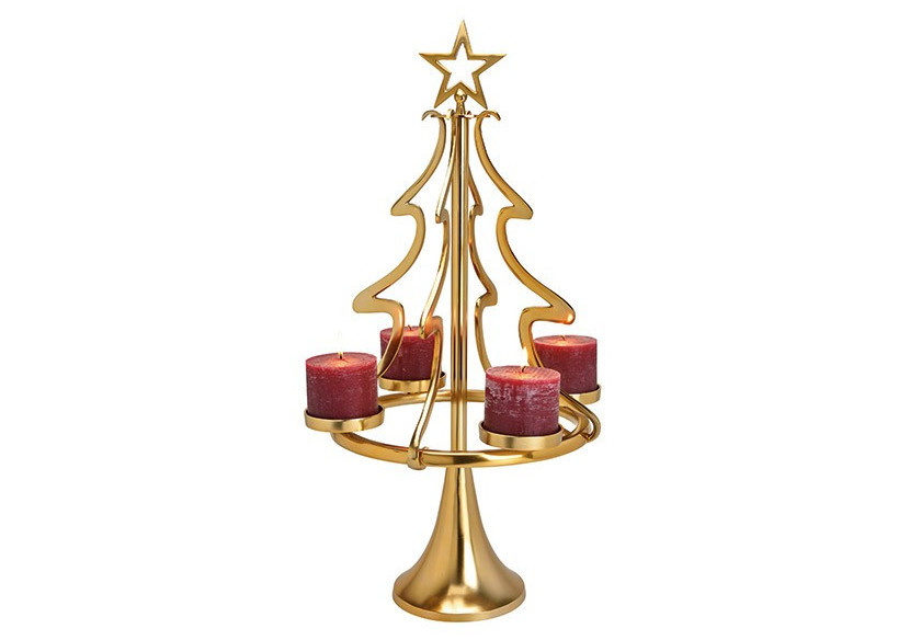 Décoration de Noël Arbre en Métal - 48x86x48cm - 10031616 - WURM