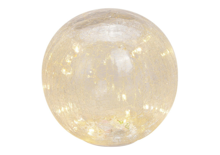 Lumière en Verre avec LED - Boule Transparent, 20cm - 10030717 - WURM