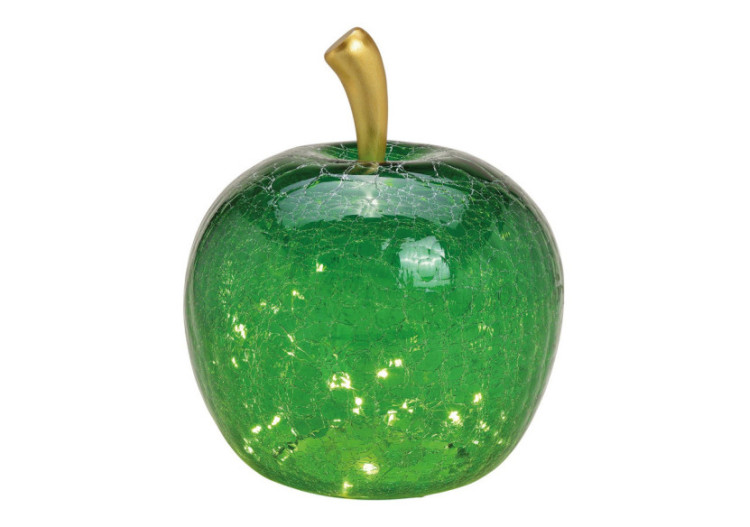 Pomme LED Vert Foncé - 40 Lumières avec Minuterie 27x30x27cm - 10030540 - WURM