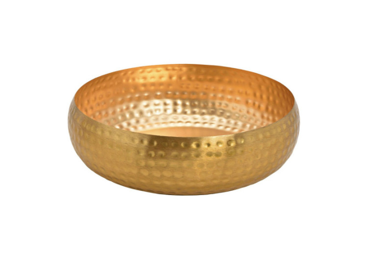 Bol décoratif en métal doré - Dimensions 35x10x35cm - 10030350 - WURM