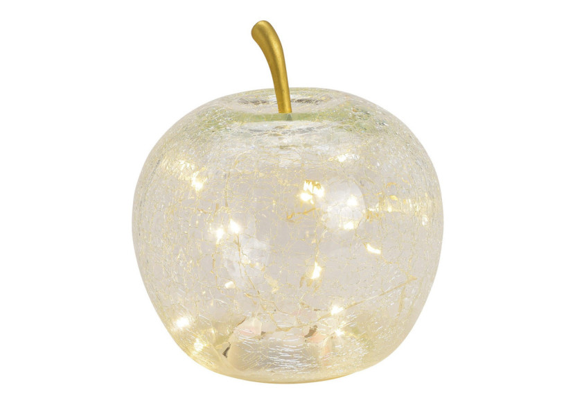 Pomme LED avec minuterie - Verre transparent 16x17x16cm - 10029729 - WURM