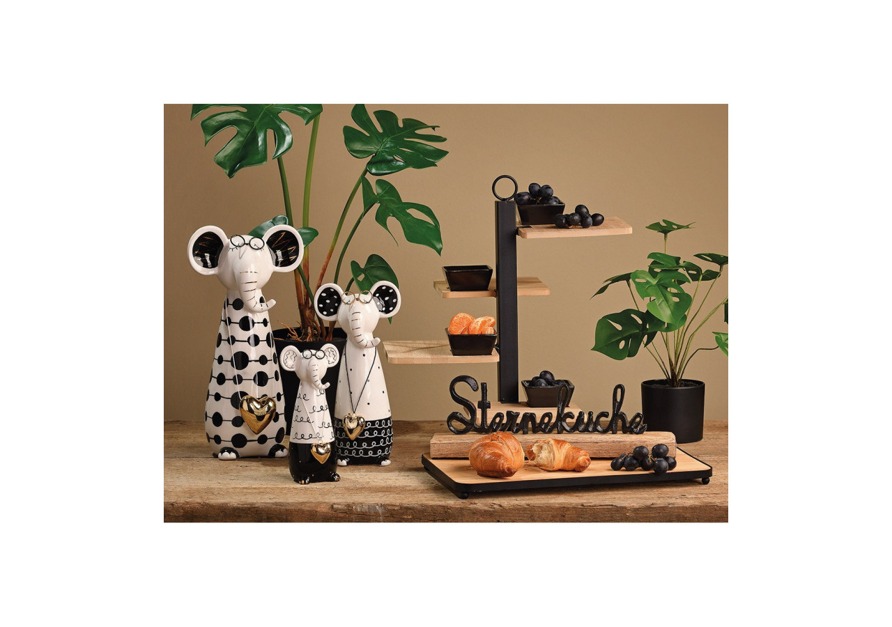 Éléphant avec Lunettes en Céramique - Dimensions 11x23x9cm - 10029237 - WURM