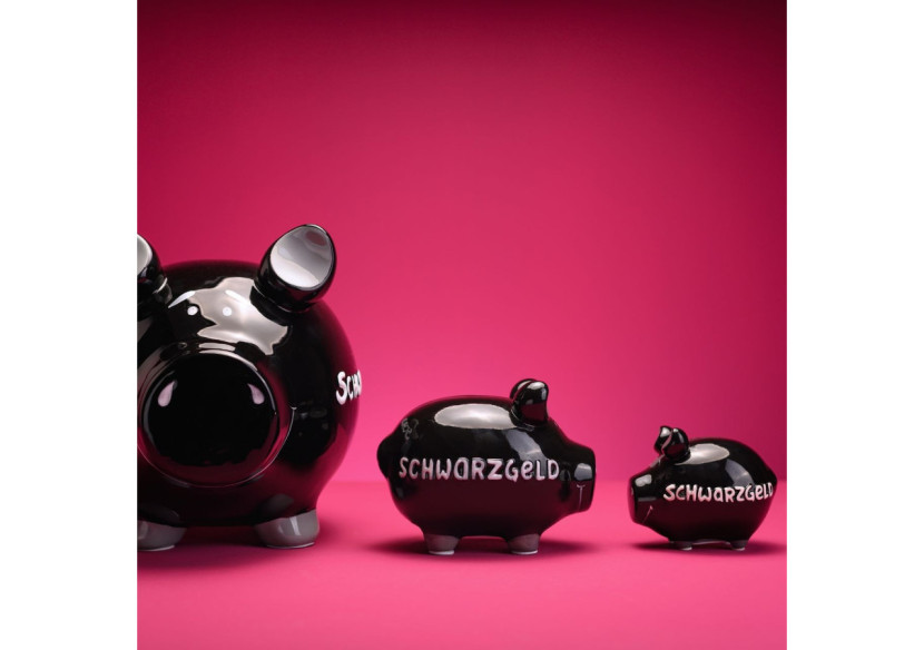 Tirelire 'Schwarzgeld' en Céramique - Noir/Blanc 30 x 25 x 25cm - 10028990 - WURM Tirelire 'Schwarzgeld' en Céramique - Noir/Blanc 30 x 25 x 25cm - 10028990 - WURM
