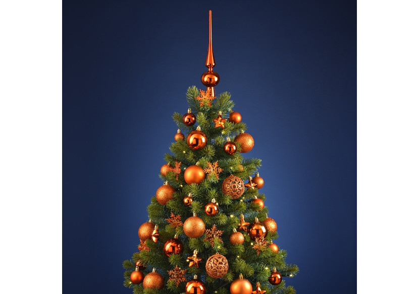 Boules de Noël en plastique - Set de 111 en cuivre, 3/4/6 cm - 10028712 - WURM