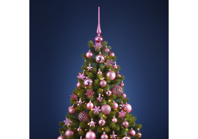 Ornements de Noël en plastique - 111 pièces Rose/Pink 3/4/6cm - 10028472 - WURM Ornements de Noël en plastique - 111 pièces Rose/Pink 3/4/6cm - 10028472 - WURM