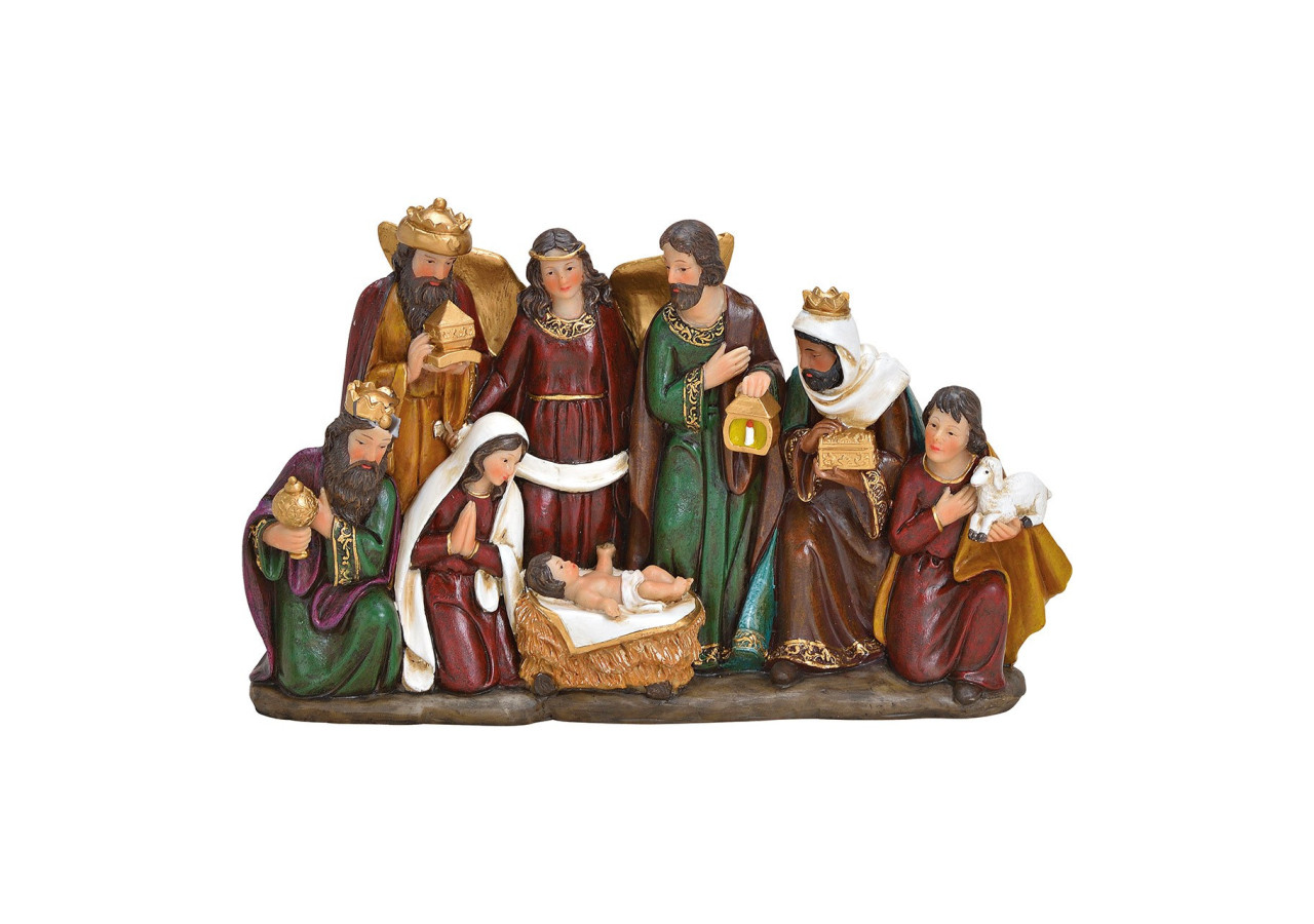 Scène de crèche - Poly multicolore 34 x 21 x 8cm - 10028162 - WURM