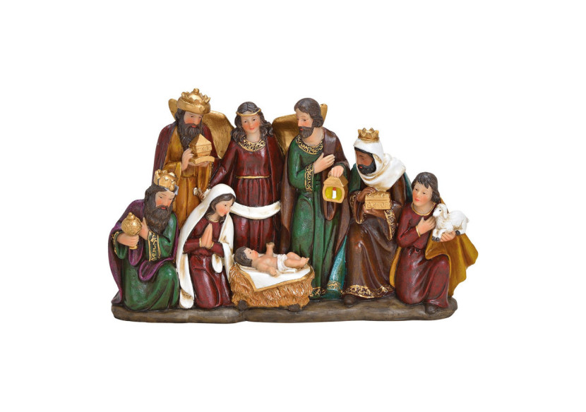Scène de crèche - Poly multicolore 34 x 21 x 8cm - 10028162 - WURM